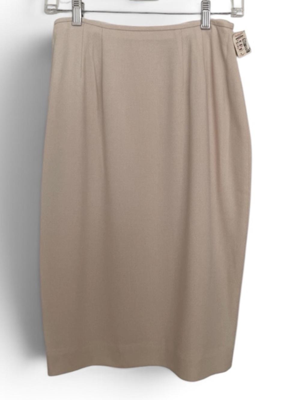 NWT Vintage Dana Buchman Classic Tailored Pencil Skirt Neutral Cream
